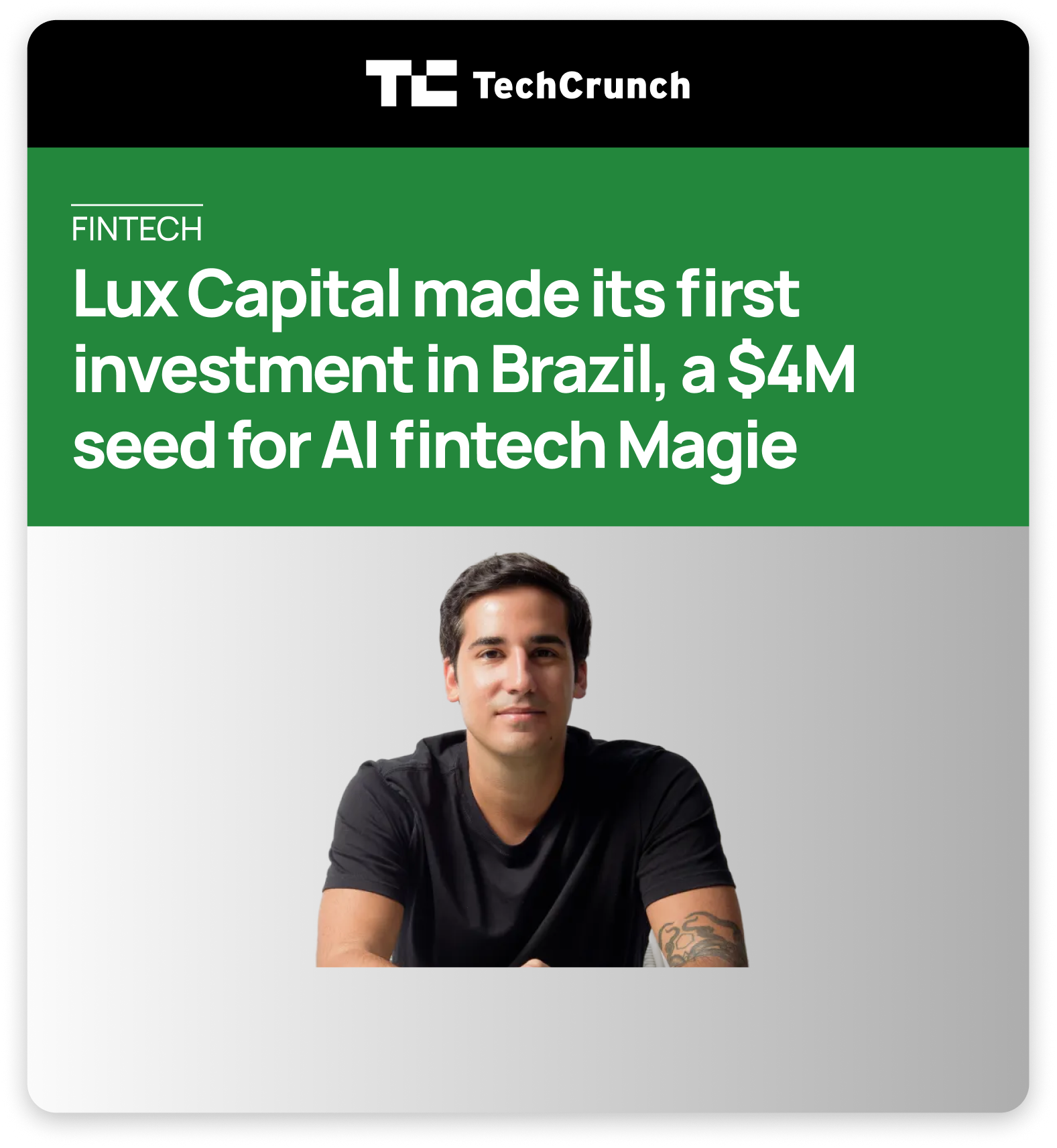 TechCrunch: Lux Capital made its first investment in Brazil